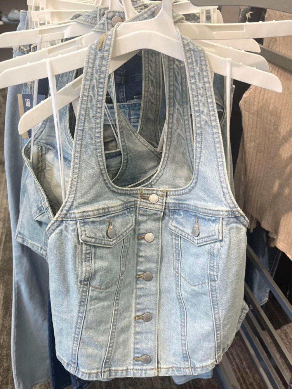 Universal Threads Denim Halter top